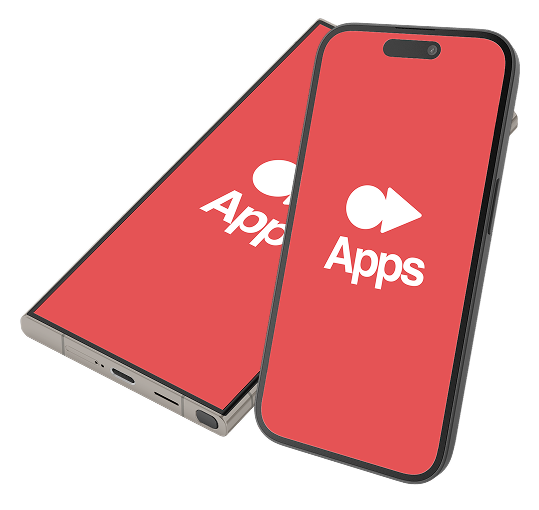telefoons met de barda agency apps er op