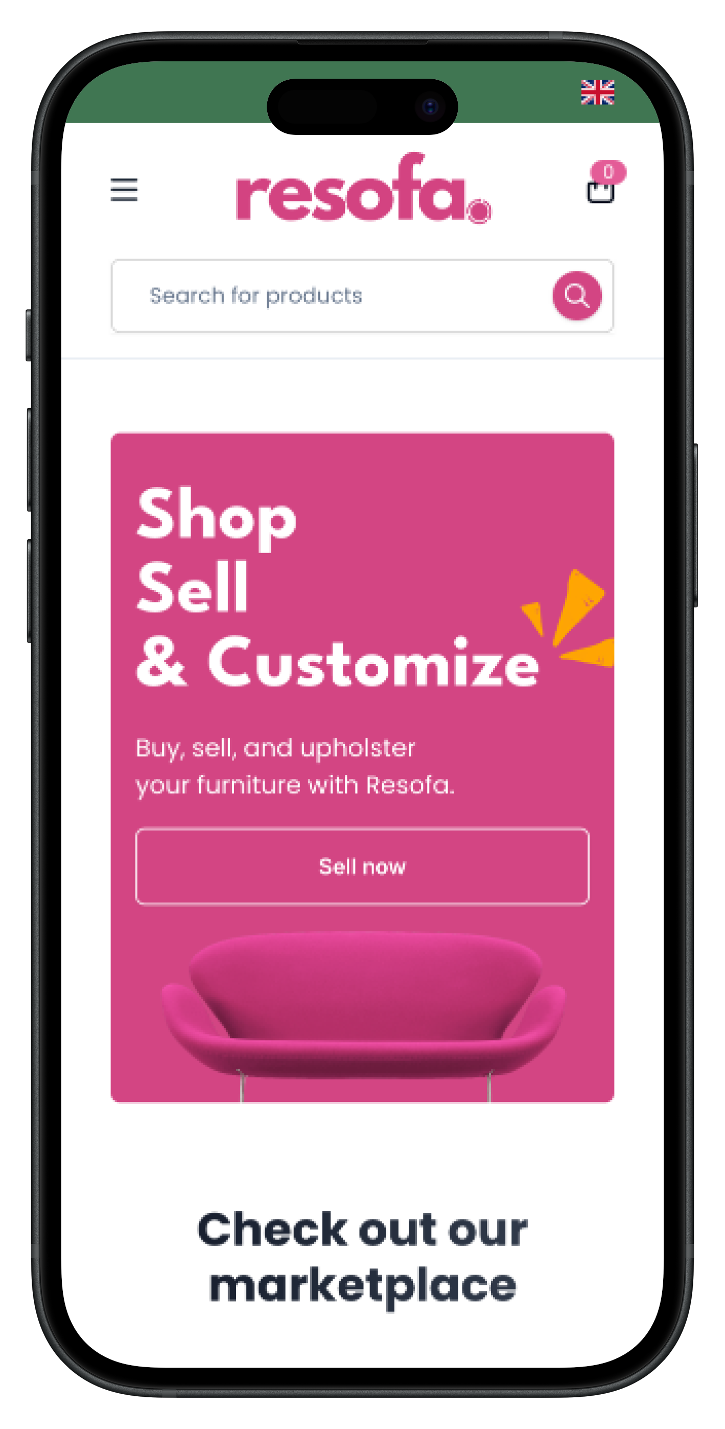 telefoon resofa marketplace